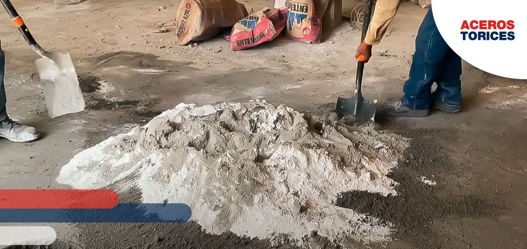 Preparación de la mezcla de cemento